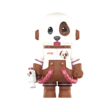 POP MART-MEGA SPACE MOLLY 100% × emoji™ Series - HAPPY PUPPY