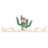 POP MART-Gift For You Greeting Card Series Scene Sets - Zsiga Cactus