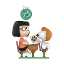 POP MART-Peanuts 75th Anniversary | Snoopy Comic Life Series Figures - Straight-A Student