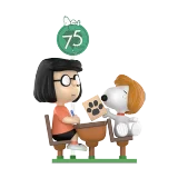 POP MART-Peanuts 75th Anniversary | Snoopy Comic Life Series Figures - Straight-A Student