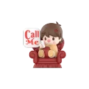 POP MART-Sweet Bean The Language of Love Series Figures - Call Me