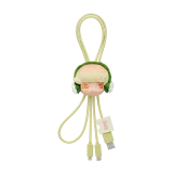 POP MART-Colección “Mano a Mano” Cable 2 en 1 en Cajas Misteriosas - Monólogo Invisible