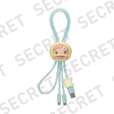 POP MART-Colección “Mano a Mano” Cable 2 en 1 en Cajas Misteriosas - Notas Emocionantes(secreto)