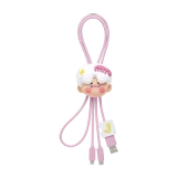 POP MART-Colección “Mano a Mano” Cable 2 en 1 en Cajas Misteriosas - Viaje a la Primavera