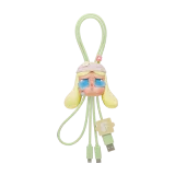 POP MART-Colección “Mano a Mano” Cable 2 en 1 en Cajas Misteriosas - Enamorándose del Florido