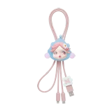 POP MART-Colección “Mano a Mano” Cable 2 en 1 en Cajas Misteriosas - Navegando en el Rocío