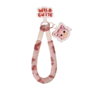 POP MART-CRYBABY Wild but Cutie Series-Phone Charm Blind Box - Pink Cutie