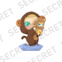 POP MART-Baby Molly & Baby Tabby Series Figures - The New King(Secret)