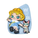 POP MART-Baby Molly & Baby Tabby Series-Fridge Magnet Blind Box - Together to the Kindergarten