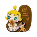 POP MART-Baby Molly & Baby Tabby Series-Fridge Magnet Blind Box - Sneak a Bite