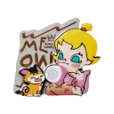 POP MART-Baby Molly & Baby Tabby Series-Fridge Magnet Blind Box - Face The Storm