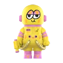 POP MART-MEGA SPACE MOLLY 400% JON BURGERMAN SPACE CADETS Series - CHICK CHICK