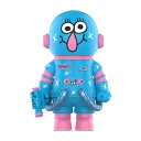 POP MART-MEGA SPACE MOLLY 400% JON BURGERMAN SPACE CADETS Series - FLOSS