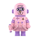 POP MART-MEGA SPACE MOLLY 400% JON BURGERMAN SPACE CADETS Series - PUPU