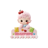 POP MART-HACIPUPU Rolling Time Machine Series-Fridge Magnet Silicone Clip Blind Box - Big Bear, Little Bear