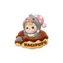 POP MART-HACIPUPU Rolling Time Machine Series-Fridge Magnet Silicone Clip Blind Box - Whack-No-Mole