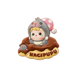 POP MART-HACIPUPU Rolling Time Machine Series-Fridge Magnet Silicone Clip Blind Box - Whack-No-Mole