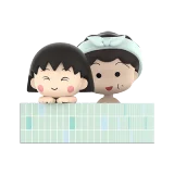 POP MART-Chibi Maruko Chan's The Time With You Series Figures - Take a Shower