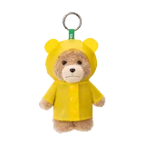 POP MART-Ted2 Teddy Bear Action Plush Pendant - Raincoat Bear