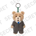 POP MART-Ted2 Teddy Bear Action Plush Pendant - Suit Bear（Secret）