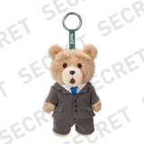 POP MART-Ted2 Teddy Bear Action Plush Pendant - Suit Bear（Secret）