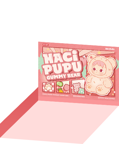 POP NOW:HACIPUPU Gummy Bear Series-Vinyl Plush Pendant Blind