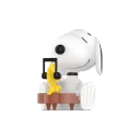 POP MART-Snoopy – Colección “Amigo Travieso” Figuras - Piano clásico