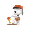 POP MART-Snoopy – Colección “Amigo Travieso” Figuras - Equipo de béisbol