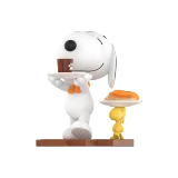 POP MART-Snoopy – Colección “Amigo Travieso” Figuras - Café y panqueques