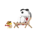 POP MART-Snoopy – Colección “Amigo Travieso” Figuras - Tomando el sol