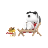 POP MART-Snoopy – Colección “Amigo Travieso” Figuras - Tomando el sol