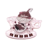 POP MART-DIMOO Crush on Coffee Series-Acrylic Fridge Magnet Clip Blind Box - Rose Love Letter