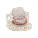 POP MART-DIMOO Crush on Coffee Series-Acrylic Fridge Magnet Clip Blind Box - Whispering of The Soft Clouds