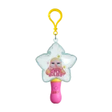 POP MART-CRYBABY – Colección “La Reina del Brillo" – Colgante Luminiscente en Caja Misteriosa - Shiny Cantante