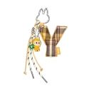 POP MART-THE MONSTERS Pin for Love Series- Letter Pendant Blind Box (N-Z) - Y