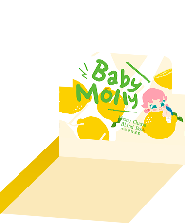 POP NOW:Baby Molly Fruity Aroma Series- Phone Charm Blind Box
