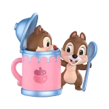 POP MART-Disney Chip 'N' Dale Fun-loving Brothers Series Figures - Teacup Hide-and-Seek