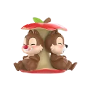 POP MART-Disney Chip 'N' Dale Fun-loving Brothers Series Figures - Full of Apples