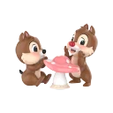 POP MART-Disney Chip 'N' Dale Fun-loving Brothers Series Figures - Mushroom Table