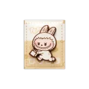 POP MART-POP BEAN Coffee Factory Series-Fridge Magnet - LABUBU White Sugar Seasoning