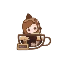 POP MART-POP BEAN Coffee Factory Series-Fridge Magnet - CHAKA Double-shot Espresso