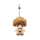 POP MART-POP BEAN – colección“Fábrica de Café” Colgante de Peluche - DIMOO Catador
