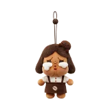 POP MART-POP BEAN – colección“Fábrica de Café” Colgante de Peluche - CRYBABY Chef de Postres
