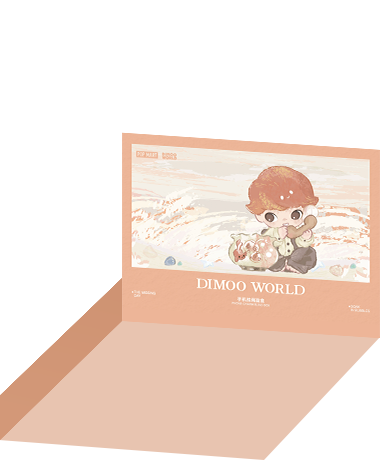 POP NOW:DIMOO The Missing Day Series Figures-Phone Charm Blind Box