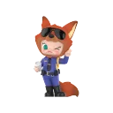 POP MART-MOLLY × Zootopia Co-branded Series Figures - Nick in Uniform