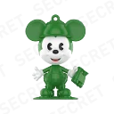POP MART-Disney Mickey Remixed: Mickey Meets Pixar Series Figures - Green Army Man Mickey (Secret)