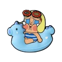 POP MART-CRYBABY Vacation Mode On Series-Fridge Magnet Blind Box - Sunbathing