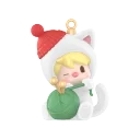 POP MART-Sweet Bean Your Exclusive Holiday Series Figures - Kitten and Yarn Ball