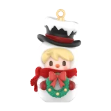 POP MART-Colección “Celebra este momento” Colgantes con Cable en Cajas Misteriosas - Muñeco de Nieve Navideño