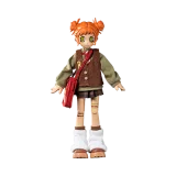 POP MART-Peach Riot - Colección"OOTD de Vacaciones de Invierno"Muñeco Articulado 1/8 - GIGI